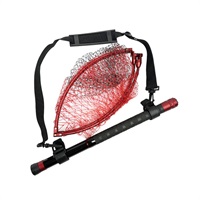 収納伸縮タモセット【小継タモの柄と四つ折りアルミフレームのタモ網セット】(240)